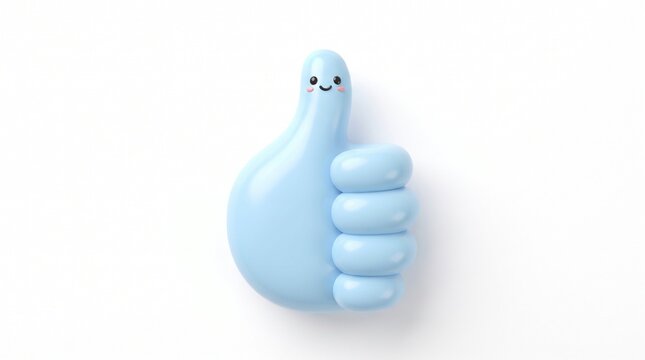 Cute cheerful cartoon thumbs-up character giving a positive gesture, with a playful expression and colorful child-friendly design, perfect for a fun educational poster.

Keywords: