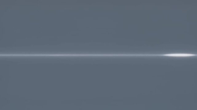 Abstract light beam creating a dramatic visual effect against a gray background, evoking a sense of mystery and depth