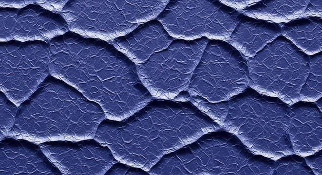Abstract deep blue cracked textured surface pattern