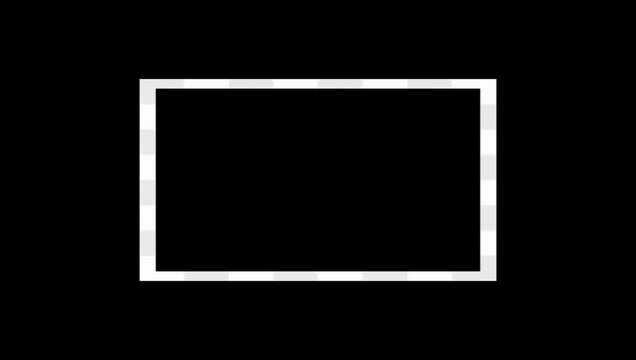 Minimal White Rectangle Frame Zoom Overlay