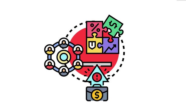 Business goal convergence concept represents aligning various departments, financial objectives, and team efforts to achieve a common strategic vision, driving organizational growth and success