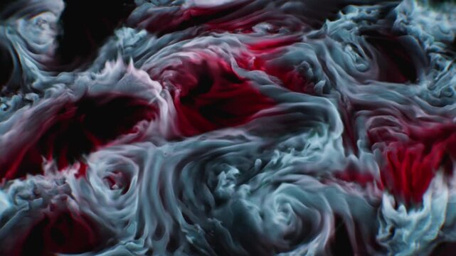 Turbulent Red and Ice Storm Cloud Seamless HD 60fps Loop