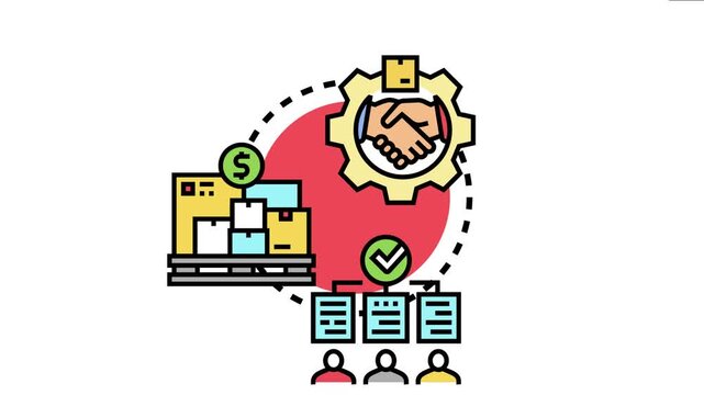 Business data procurement concept, the acquisition and management of valuable information resources through collaboration and structured processing for organizational growth