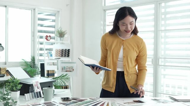 Architect could develop a concept for the design house in modern office.