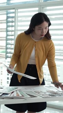 Architect could develop a concept for the design house in modern office.