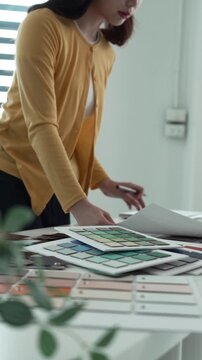 Architect could develop a concept for the design house in modern office.