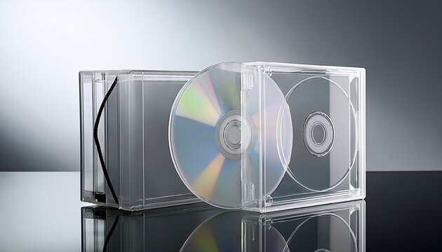 minimalist clear cd case for storage