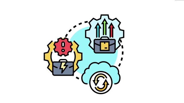 Business continuity planning concept showing a process of identifying potential threats and managing risks to ensure operations maintain resilience and recovery from disruptions