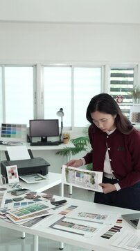 Architect could develop a concept for the design house in modern office.