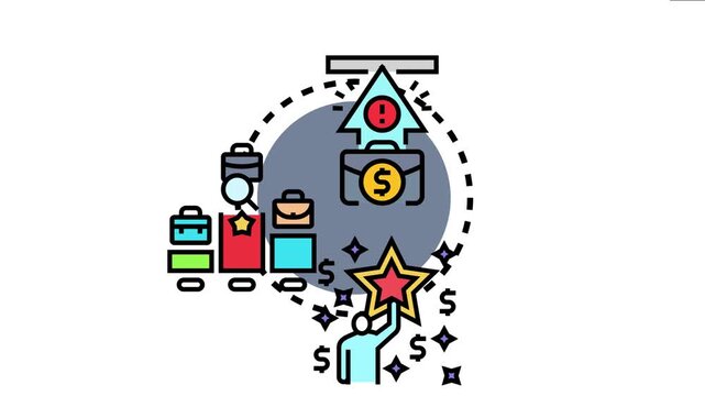 Business challengers actively pursuing success, navigating competition, and achieving financial goals through strategic efforts and innovation to overcome market obstacles