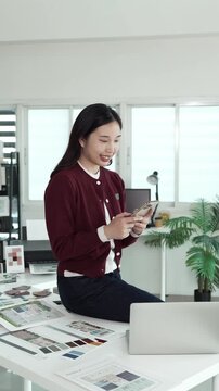 Architect could develop a concept for the design house in modern office.