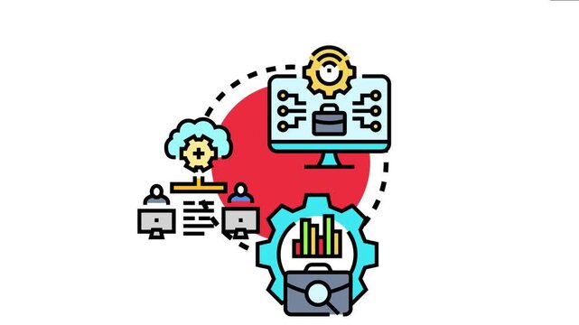 Business and it alignment synergy concept showing technology integration, collaborative development, and strategic optimization for organizational success and digital transformation