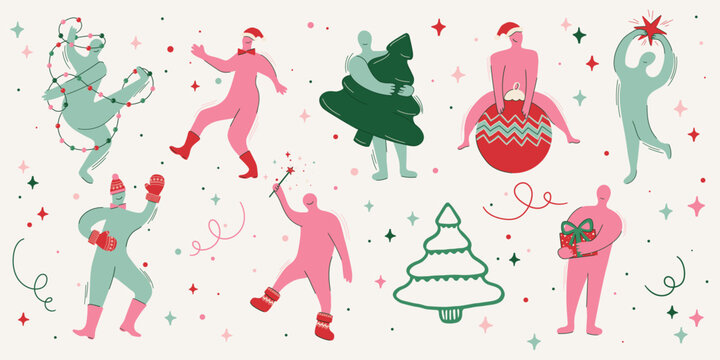 Christmas Character Vector Clip Art
