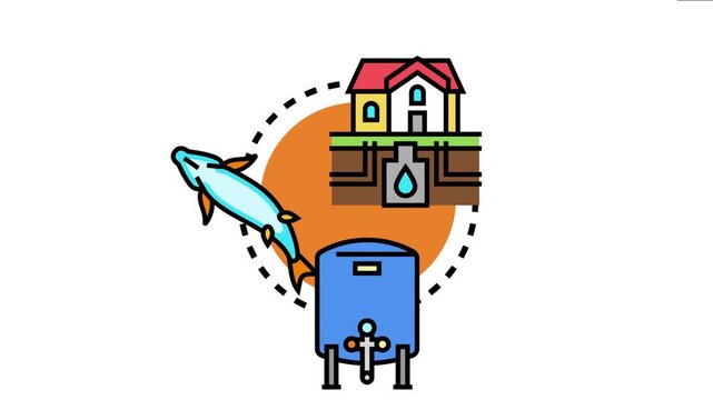 Buried water tank system, a house, and an external storage unit integrating with water quality and supply concerns