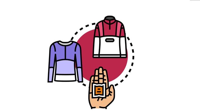 Dressing in insulated clothing layers and using a hand warmer for effective thermal protection, providing comfort and warmth during chilly conditions and winter activities