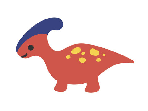 かわいいパラサウロロフスのイラスト素材