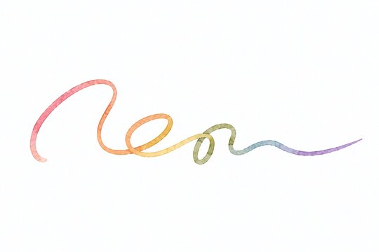 rainbow lopping scribble