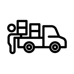 Fototapeta premium pickup line icon illustration vector graphic.eps