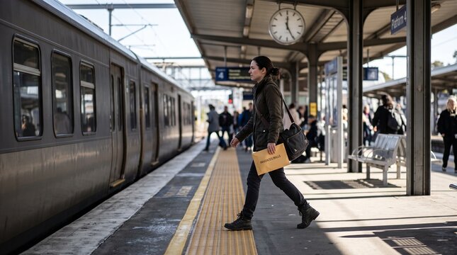 Regional platform transfer during an intertown trip for basic cash needs