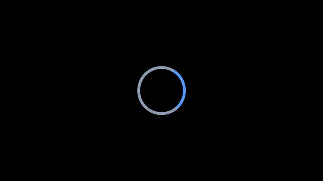 Circular Loading Spinner Seamless Loop Animation