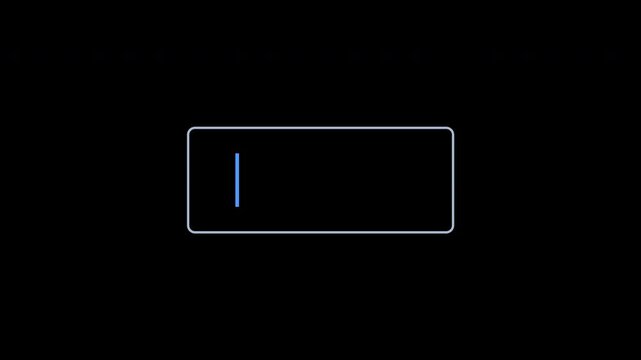 Typing Caret with Abstract Input Blocks Animation