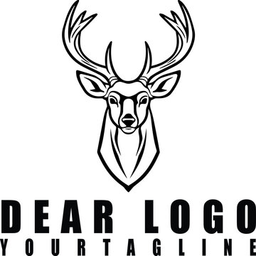 Modern Dear Illustrated logo