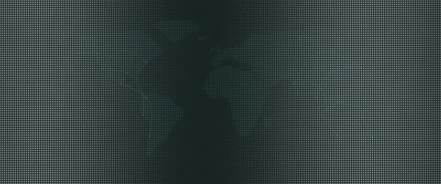 Cinematic widescreen teal ripple world map anamorphic seamless loop