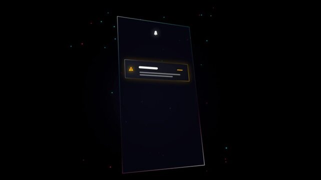 Smartphone notification popups displaying various system alerts in motion video clip
