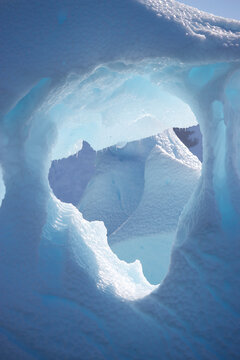 Looking into an Iceberg in Antarctica