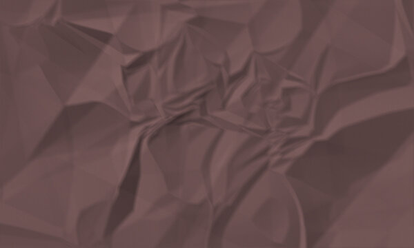 Abstract dark brown crumpled paper texture background