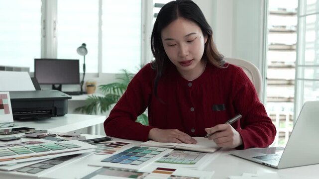 Architect could develop a concept for the design house in modern office.