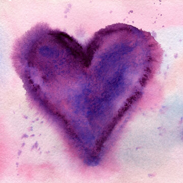 bright violet magic heart