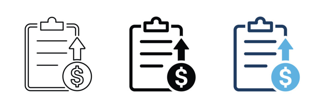 Document Submission and Payment Finance Concept Vector