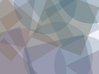 Fototapeta premium Floating Translucent Shapes Minimal Abstract Background