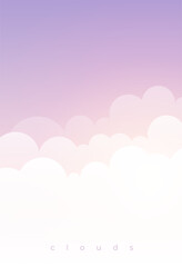 Fototapeta premium elegant soft pastel color dreamy clouds backdrop
