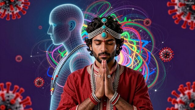 Meditation and Spiritual Healing Amid Viral Pandemic and Digital Elements
