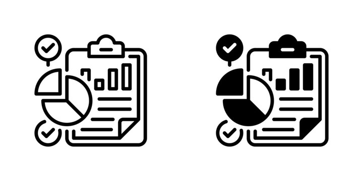 Analytics Report Line Icon, Outline Symbol for Data Performance, Business Statistics, Financial Audit, Market Insight, and Growth Strategy. Vector Sign Icon.