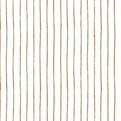 Watercolor seamless pattern of vertical brown stripes with textured details. Minimalist vintage cottagecore illustration for nursery wallpaper and fabric design. © Marina Morenova