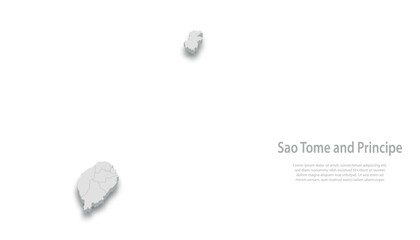 Sao Tome and Principe Island Nation 3D Map © magr80