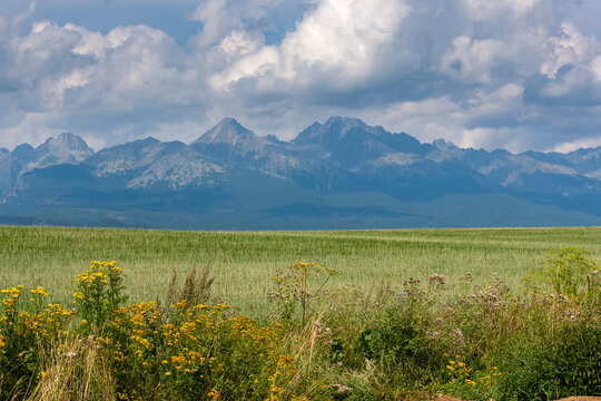 View of the Tatra Mountains in Slovakia