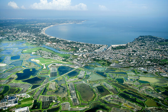 la baie de la Baule en Loire-Atlantique, France, la plus grande plage d'Europe