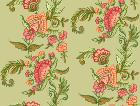Seamless All Over Pattern  Background Abstract Flowers Background