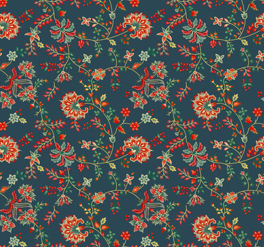 Seamless All Over Pattern  Background Abstract Flowers Background