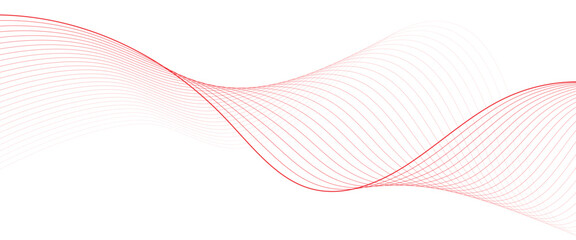 Fototapeta premium Abstract wave dynamic waves curve lines transparent background with flowing energy technology concept modern backdrop vector design