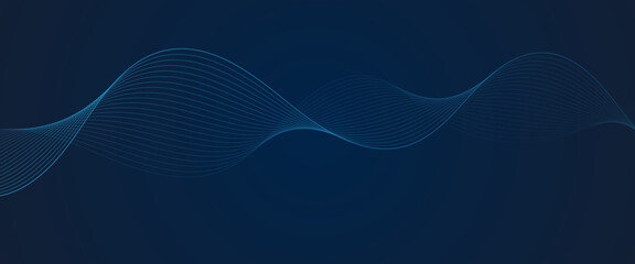 Abstract wave dynamic curve lines transparent background with flowing digital energy waves technology concept modern backdrop vector design © Ø.2 Degree Creative