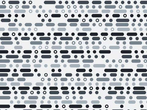 Geometric Rhythm Pattern Dots Dashes Design