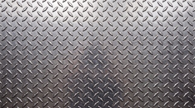Industrial Diamond Plate Metal Texture Background