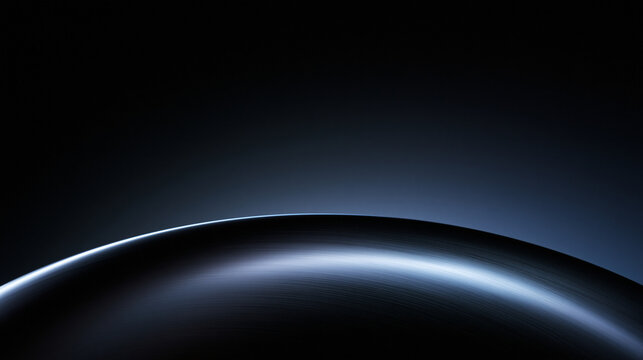 Minimalist Dark Curved Surface Background for Product Display