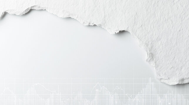 Business and Finance Background with Chart and Torn Paper