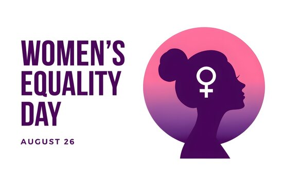 Women's Equality Day. August 26. Holiday concept. Template for background, banner, card, poster with text inscription. Vector illustration.